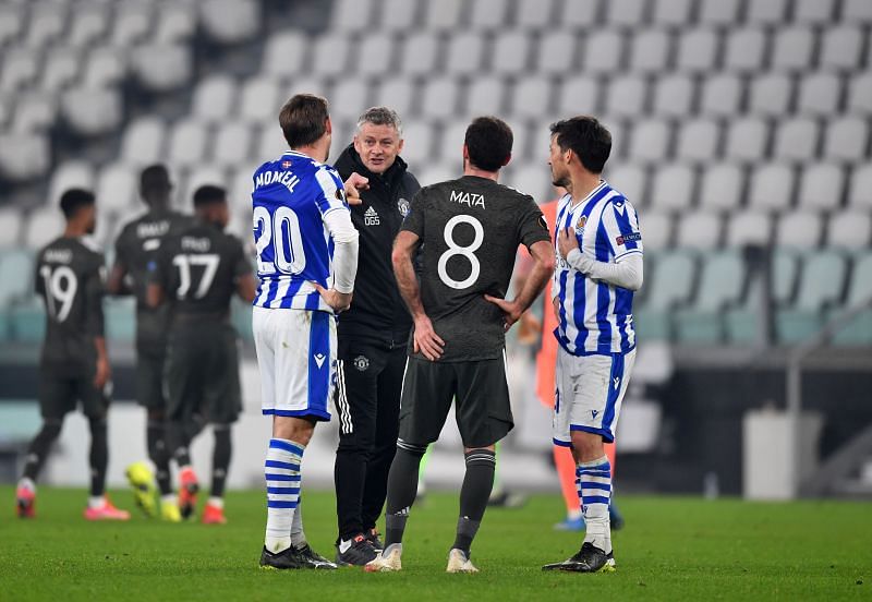 Real Sociedad v Manchester United - UEFA Europa League Round Of 32 Leg One